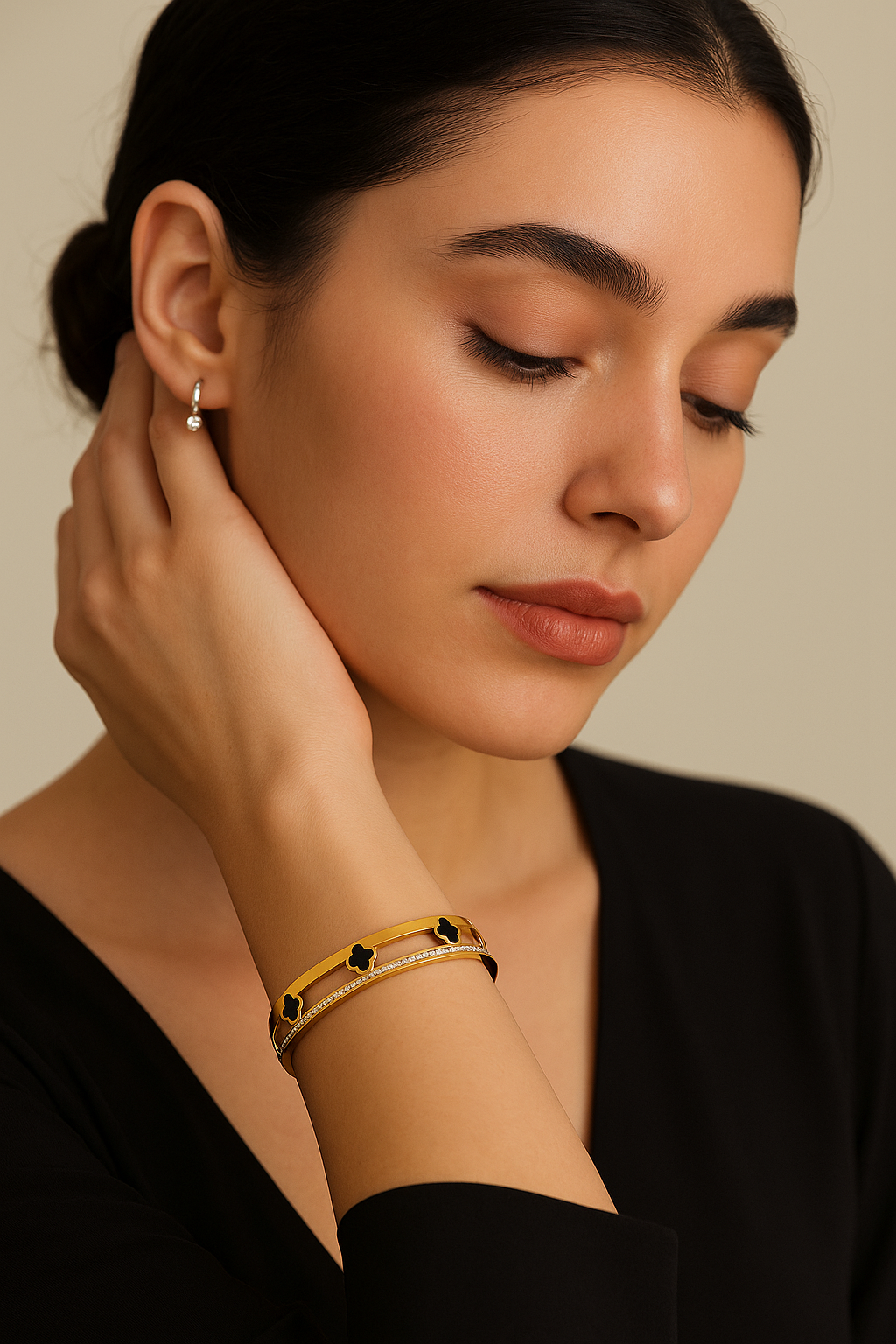Four-Leaf Clover Bangles