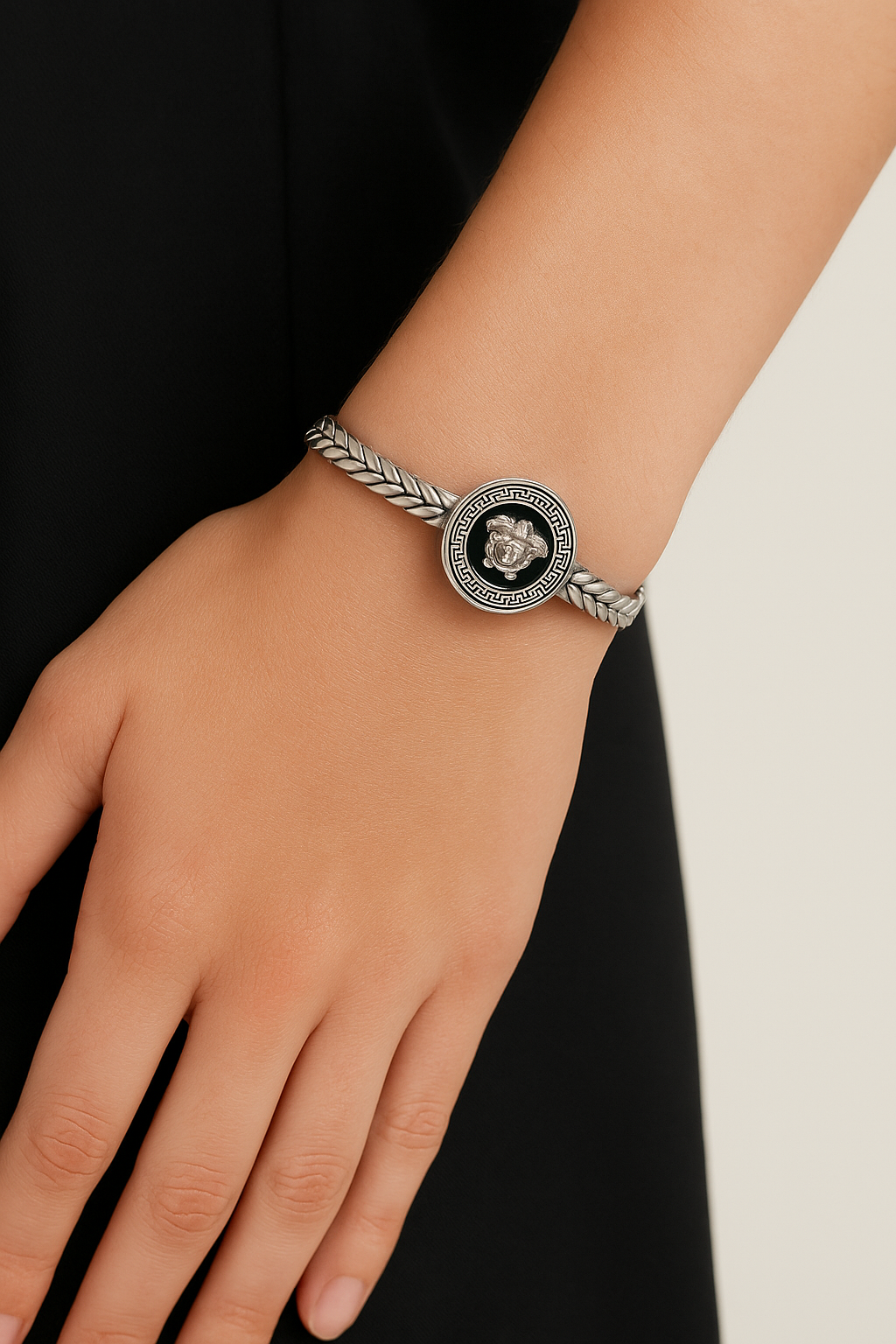 Medusa Silver Bracelet