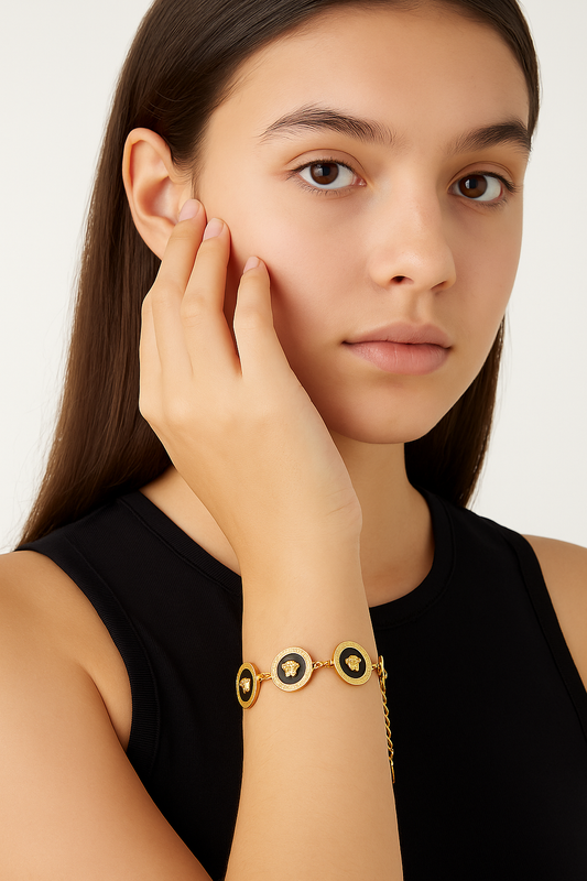 Medusa Noir Bracelet
