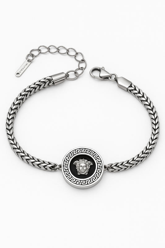 Medusa Silver Bracelet