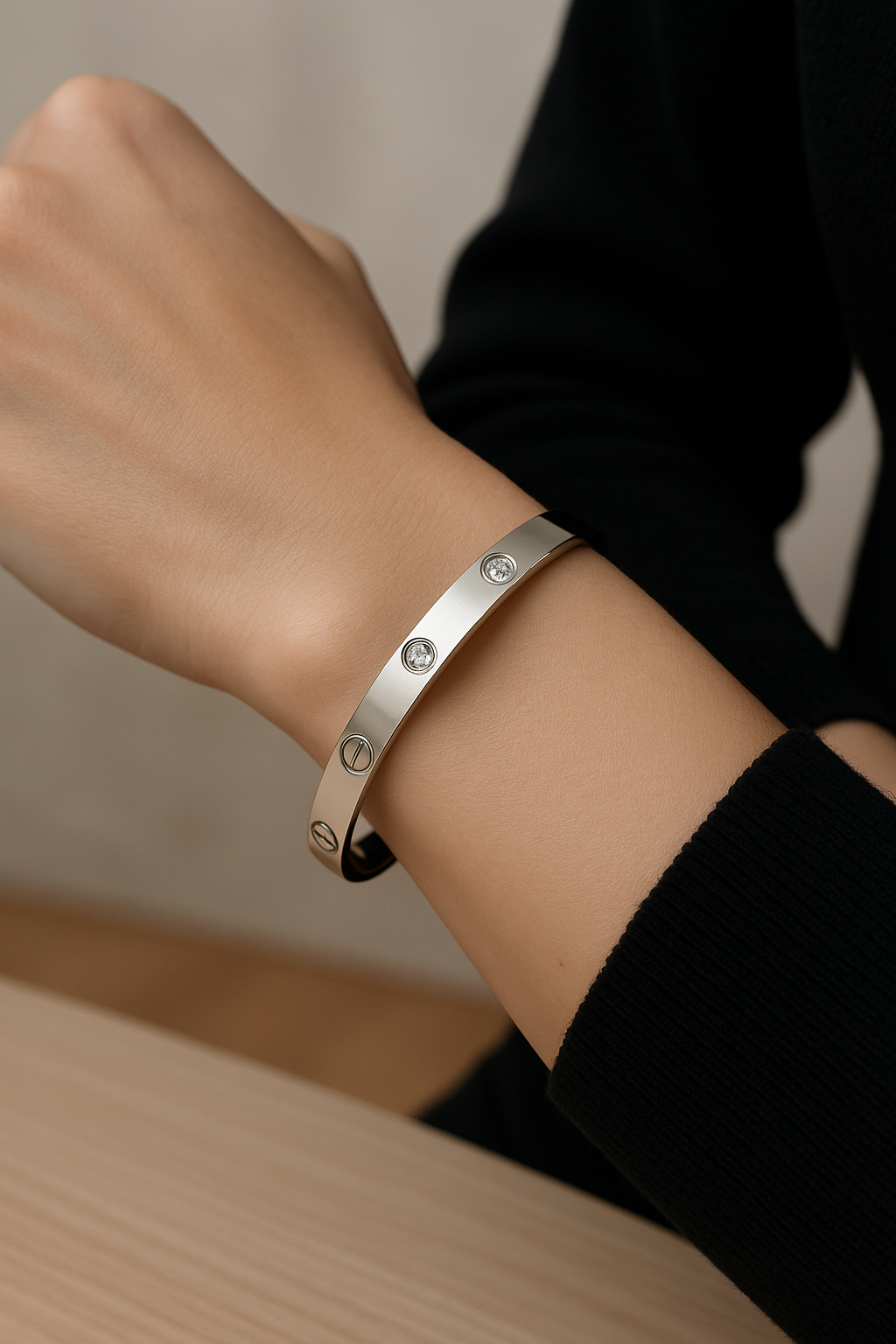 Stainless Steel Love Bangle
