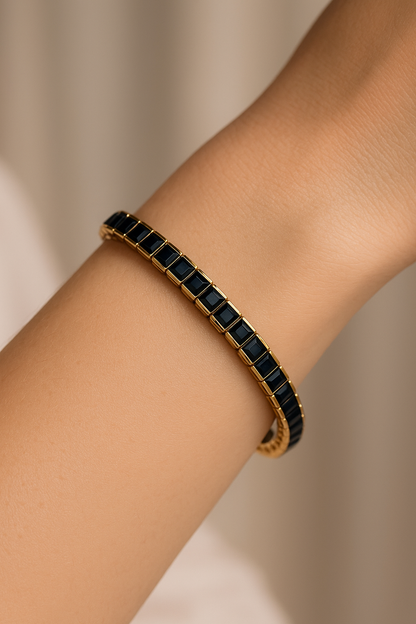 Black Gold Cube Bracelet