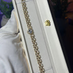 Heart Cut Bracelet - 24K Gold Edition