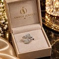 Royal Square Spark Ring