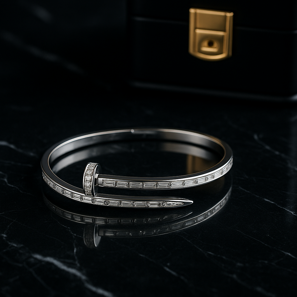 Silver Nail Bracelet