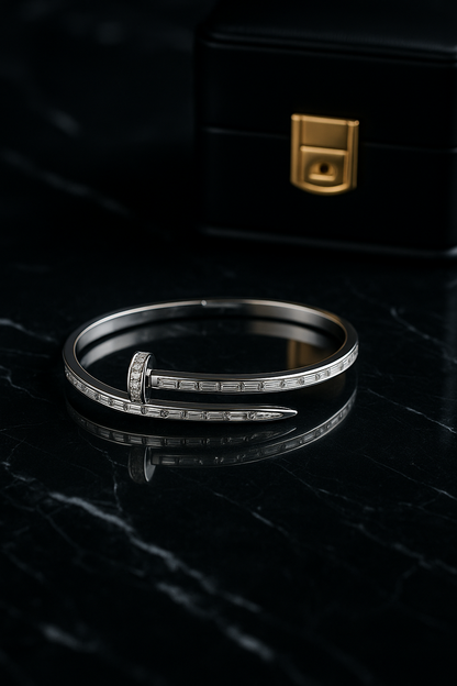 Silver Nail Bracelet