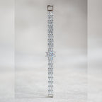 Floral Center Tennis Bracelet