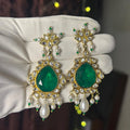 Emerald Bloom Studs Earing