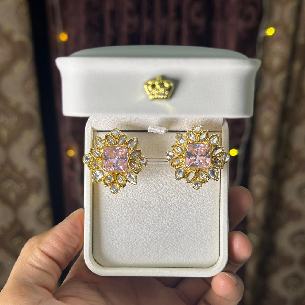 Blush Blossom Studs Earing