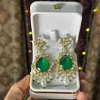 Emerald Bloom Studs Earing