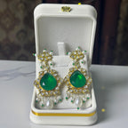 Emerald Bloom Studs Earing
