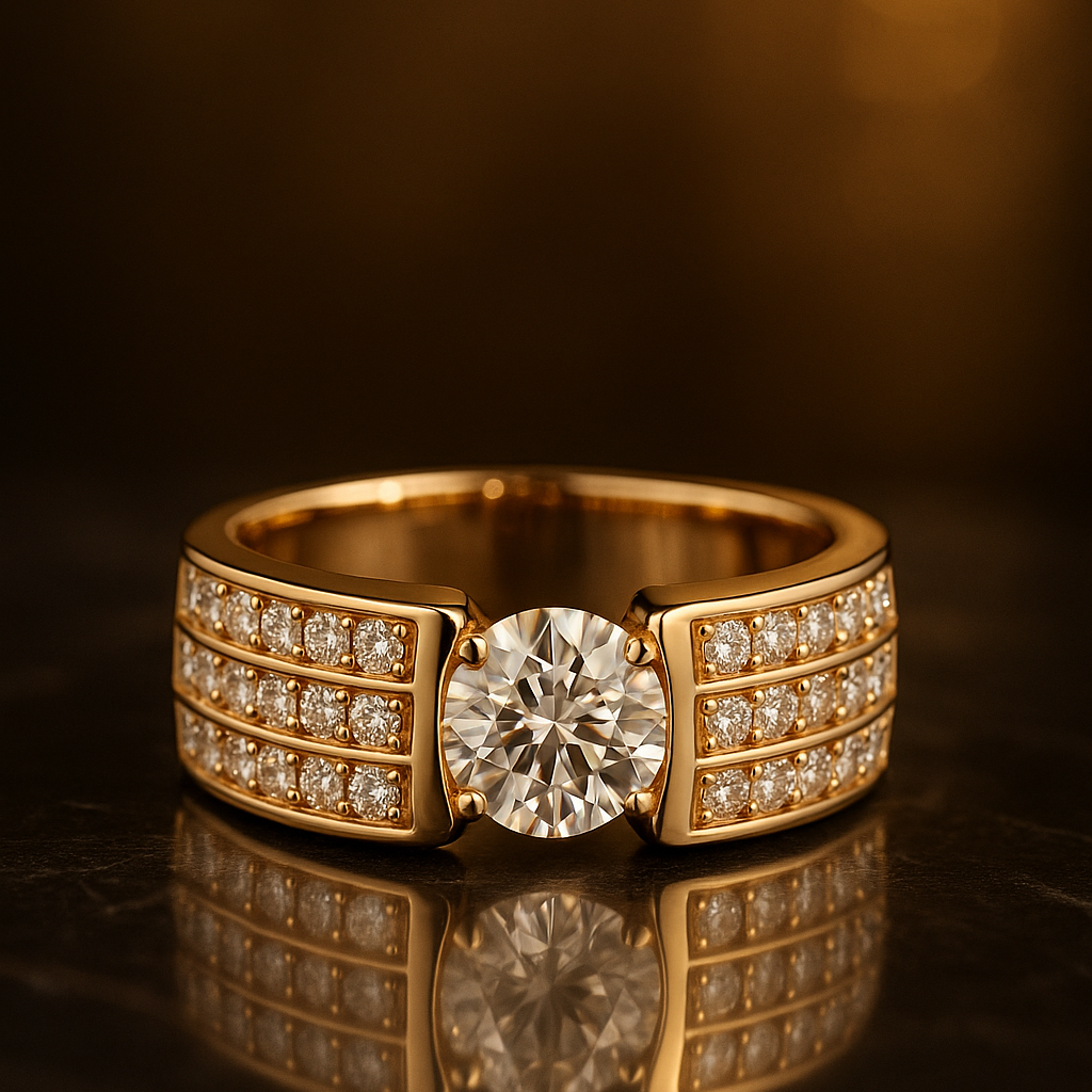 Channel Set Diamond Ring