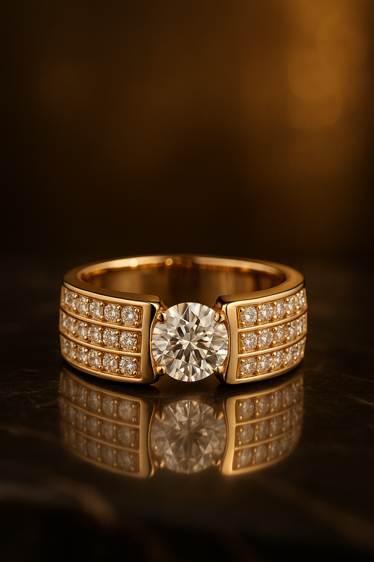 Channel Set Diamond Ring