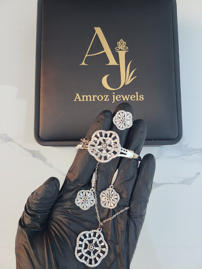 💎 Silver Bloom Combo Set