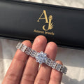 Floral Center Tennis Bracelet