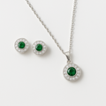 Emerald Glow Locket Set