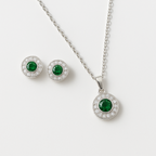 Emerald Glow Locket Set
