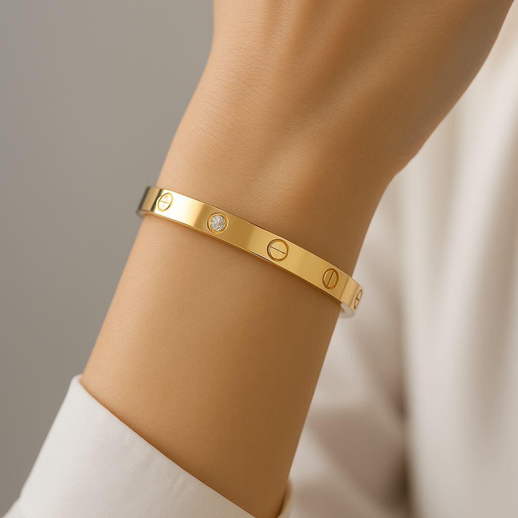 Stainless Steel Love Bangle