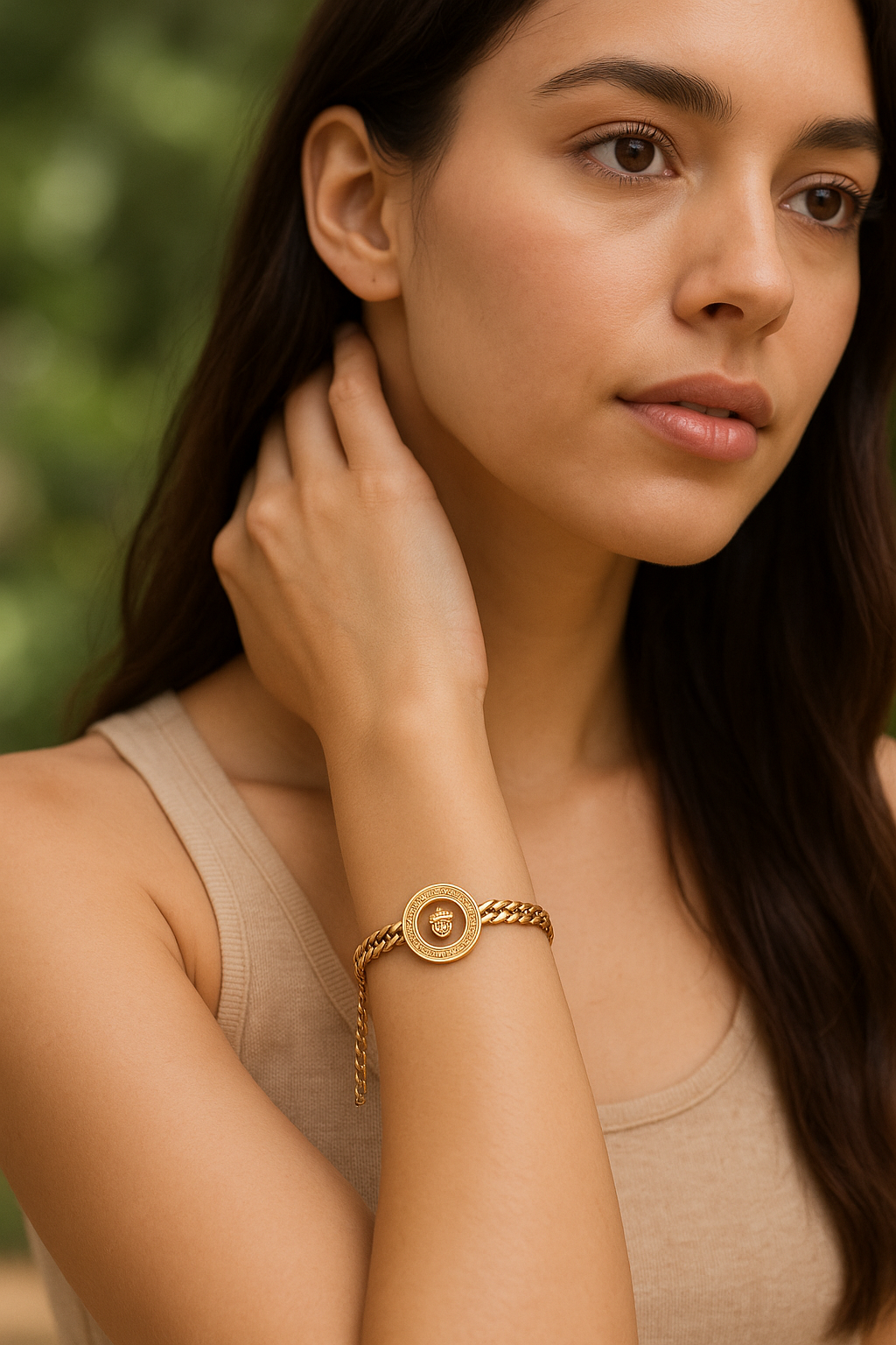 Medusa Gold Bracelet