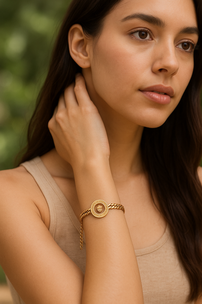 Medusa Gold Bracelet