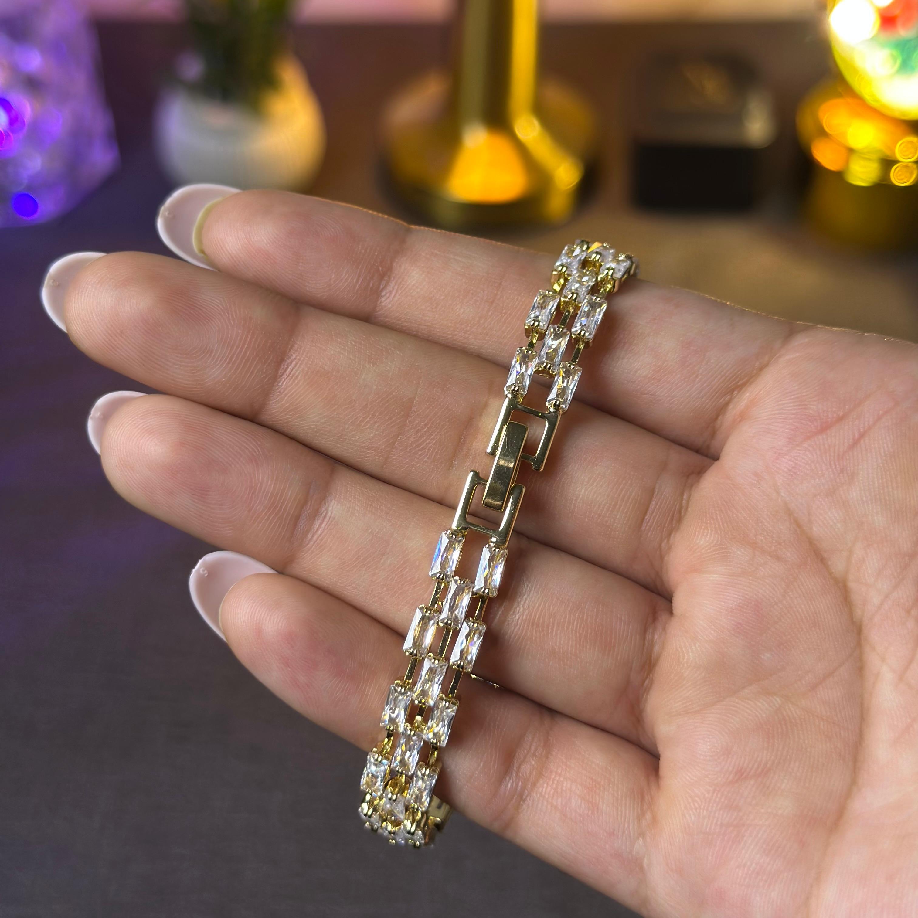 Heart Cut Bracelet - 24K Gold Edition