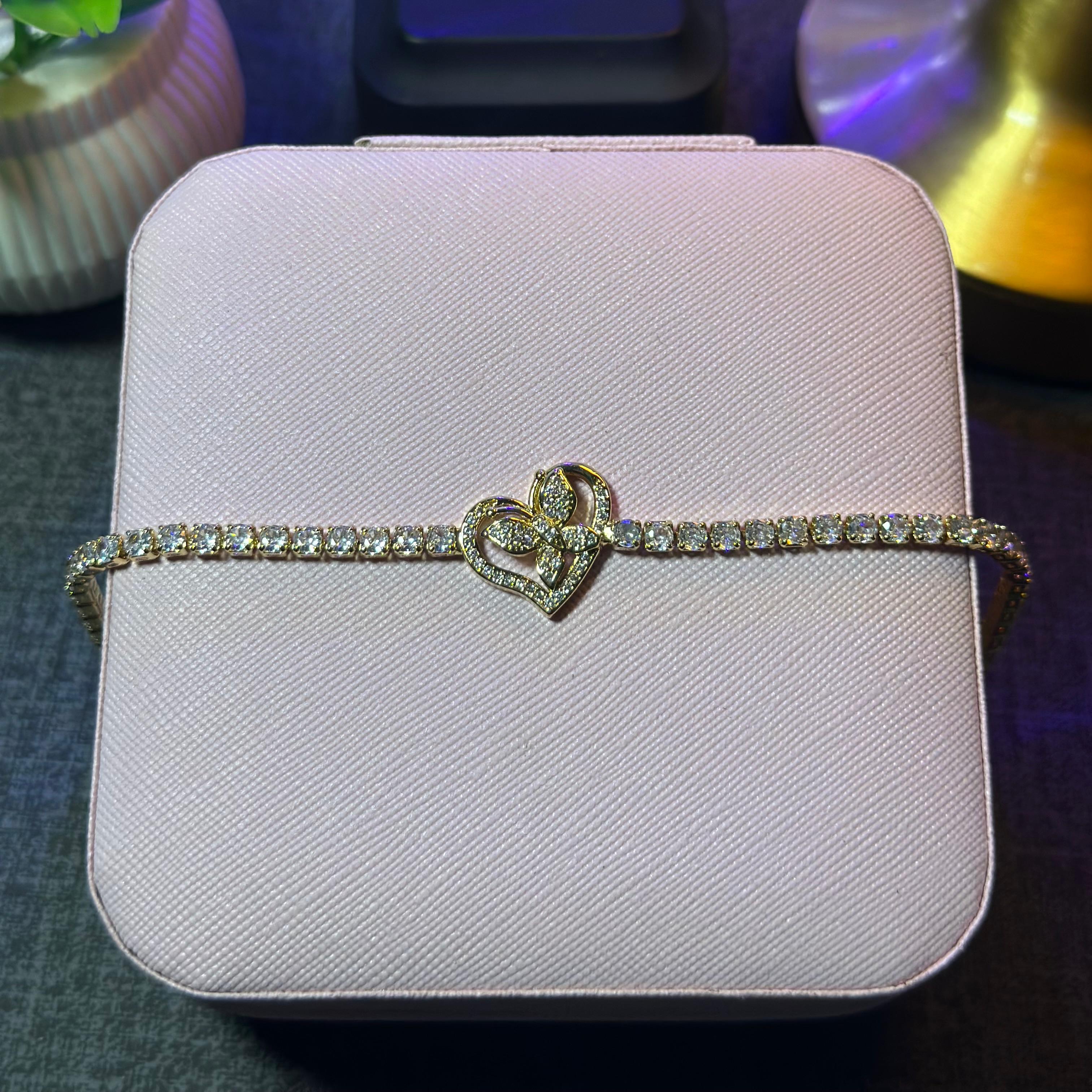 Gold Love Butterfly Bracelet