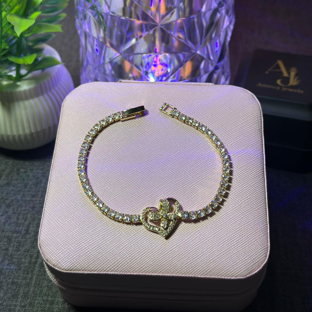 Gold Love Butterfly Bracelet