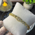 Premium Oval Halo CZ Bracelet
