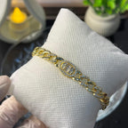 Premium Oval Halo CZ Bracelet
