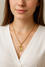 Golden Bloom Pendant