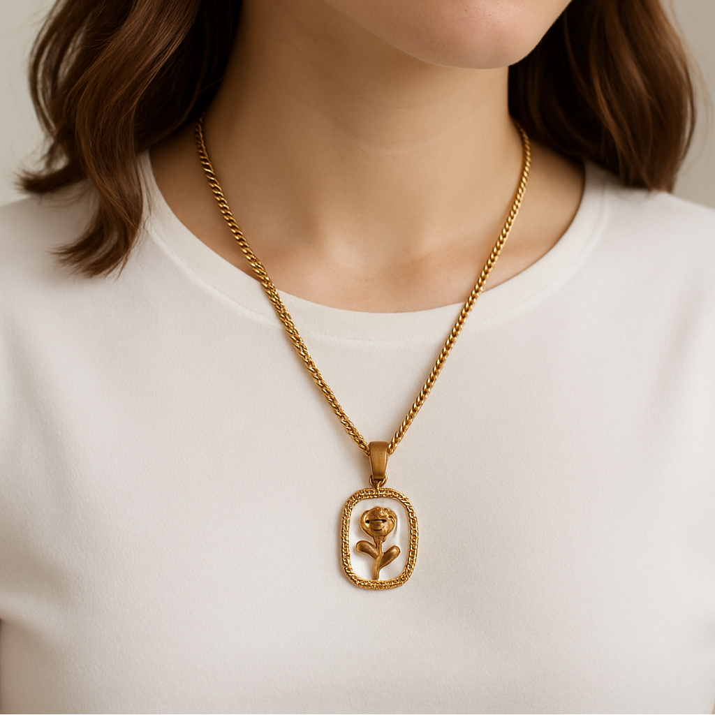 Golden Bloom Pendant