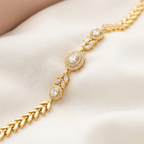 Royal Leaf Halo Bracelet