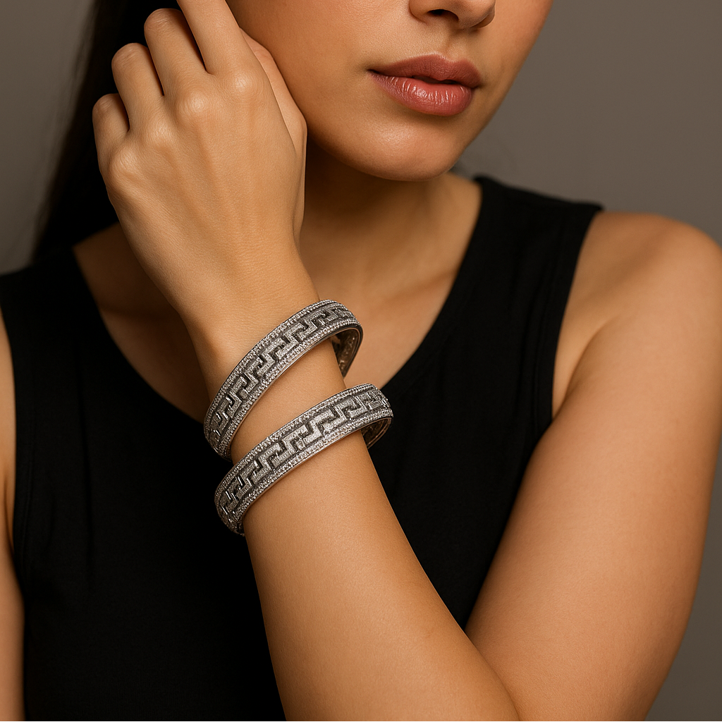 Silvaris Charm Bangle