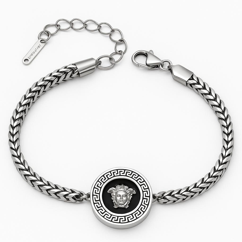 Medusa Silver Bracelet