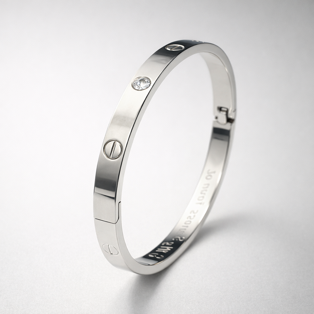 Stainless Steel Love Bangle