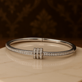 Triple Band Crystal Bangle